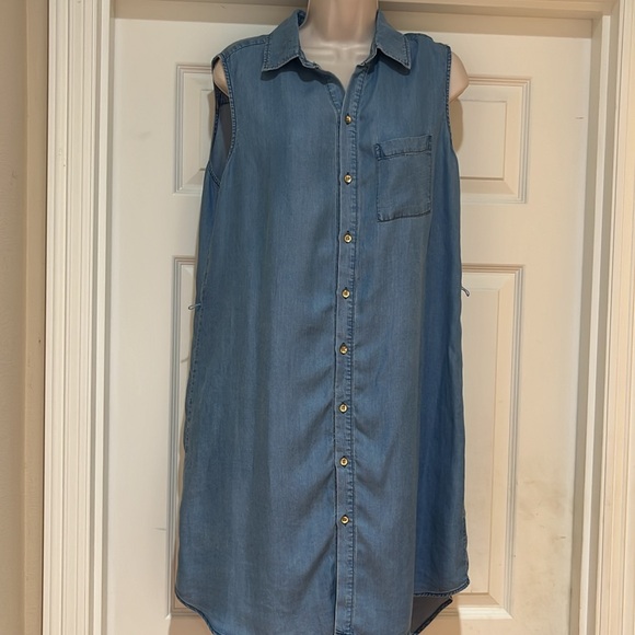NWT Cloth & People Shirt High Low Dress Size L - Picture 7 of 10